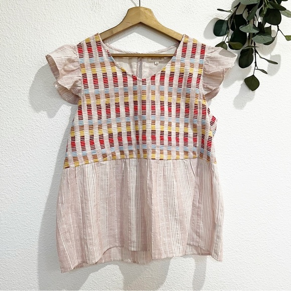 Roolee - Kimberly Embroidered Flowy Blouse- M - Picture 3 of 9